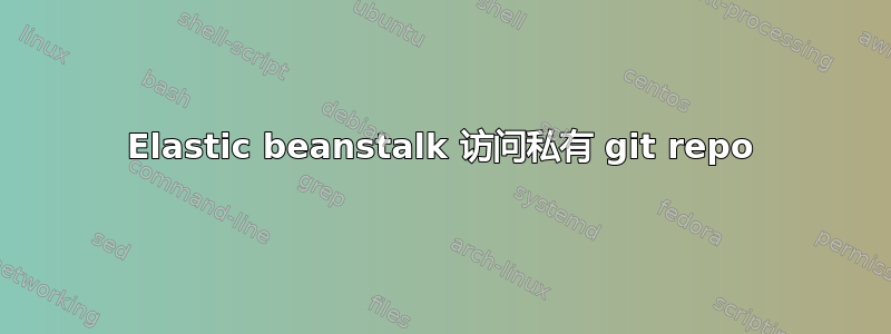 Elastic beanstalk 访问私有 git repo