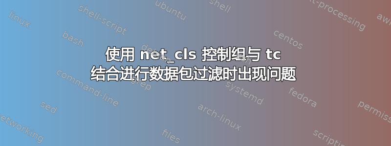 使用 net_cls 控制组与 tc 结合进行数据包过滤时出现问题