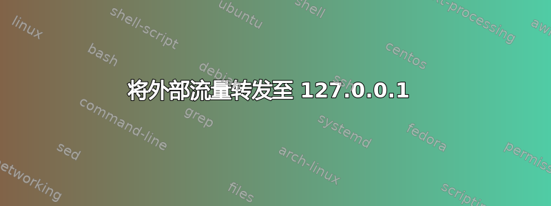 将外部流量转发至 127.0.0.1 