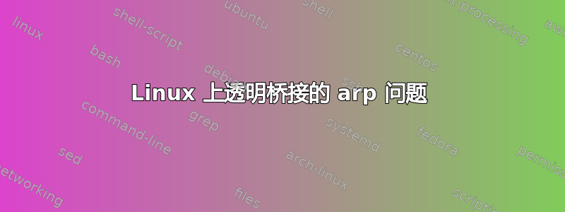 Linux 上透明桥接的 arp 问题