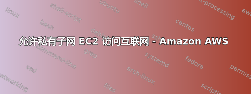 允许私有子网 EC2 访问互联网 - Amazon AWS