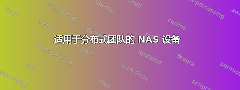 适用于分布式团队的 NAS 设备 