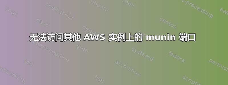 无法访问其他 AWS 实例上的 munin 端口