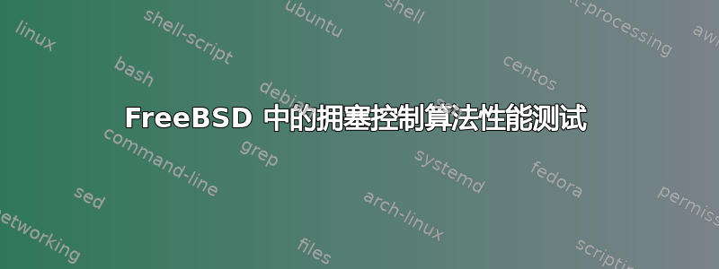 FreeBSD 中的拥塞控制算法性能测试