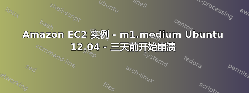 Amazon EC2 实例 - m1.medium Ubuntu 12.04 - 三天前开始崩溃