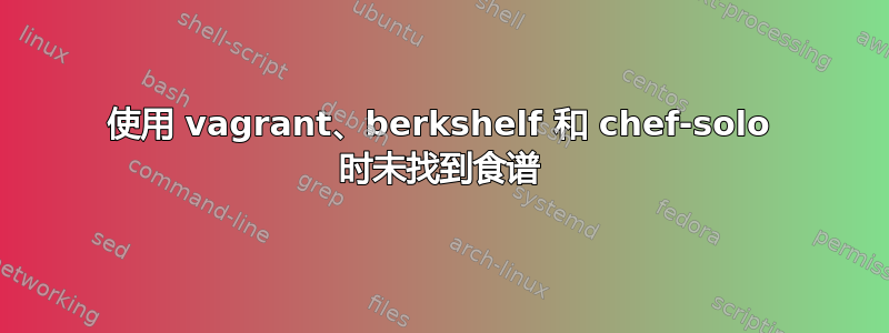 使用 vagrant、berkshelf 和 chef-solo 时未找到食谱