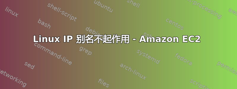 Linux IP 别名不起作用 - Amazon EC2