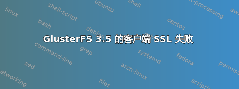 GlusterFS 3.5 的客户端 SSL 失败