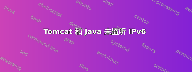 Tomcat 和 Java 未监听 IPv6