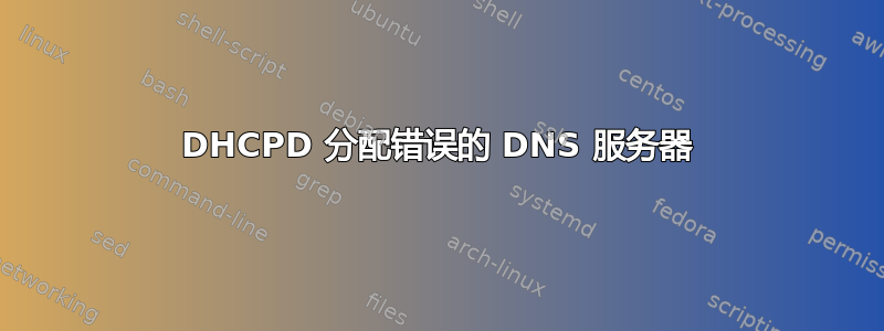 DHCPD 分配错误的 DNS 服务器