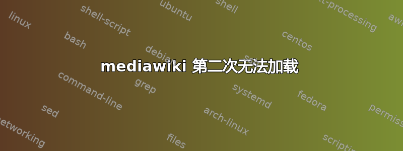 mediawiki 第二次无法加载