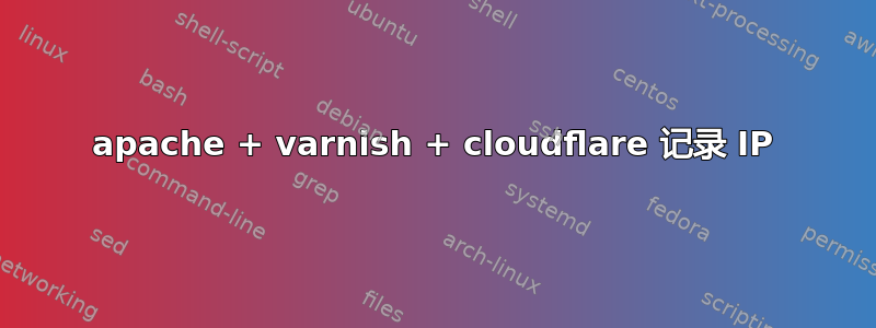 apache + varnish + cloudflare 记录 IP