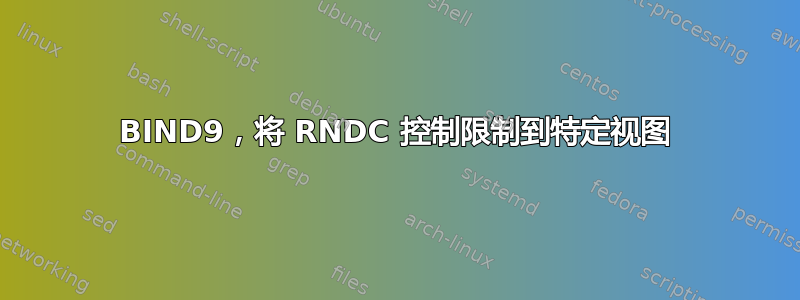 BIND9，将 RNDC 控制限制到特定视图