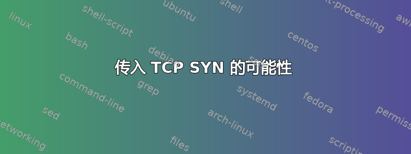 传入 TCP SYN 的可能性