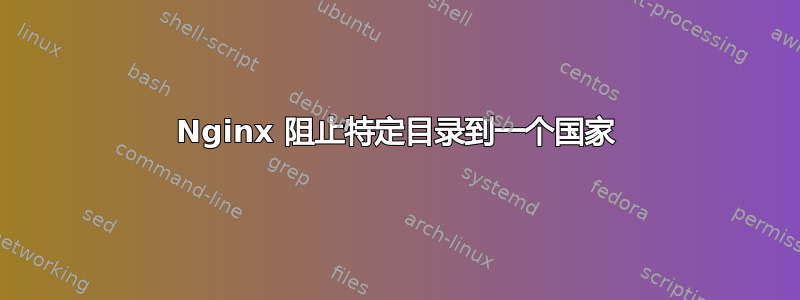 Nginx 阻止特定目录到一个国家