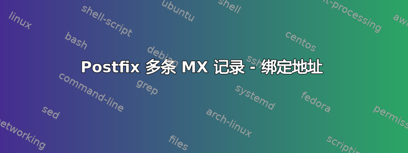 Postfix 多条 MX 记录 - 绑定地址