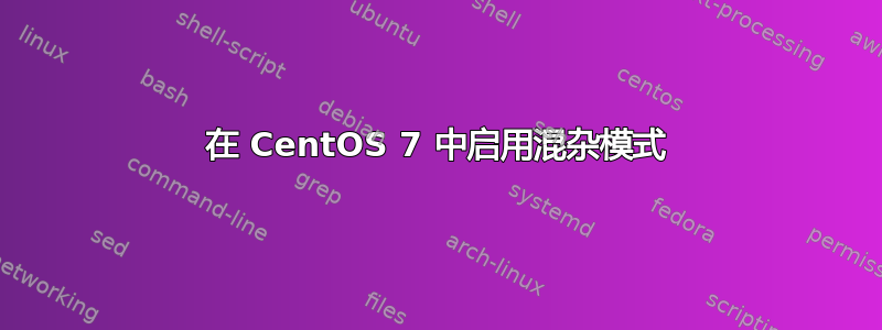 在 CentOS 7 中启用混杂模式