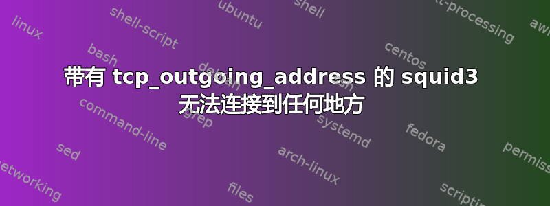 带有 tcp_outgoing_address 的 squid3 无法连接到任何地方