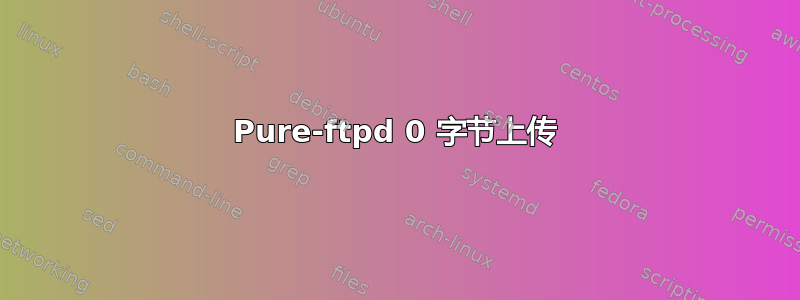 Pure-ftpd 0 字节上传