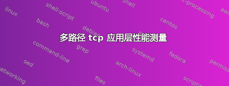 多路径 tcp 应用层性能测量