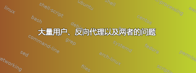 大量用户、反向代理以及两者的问题