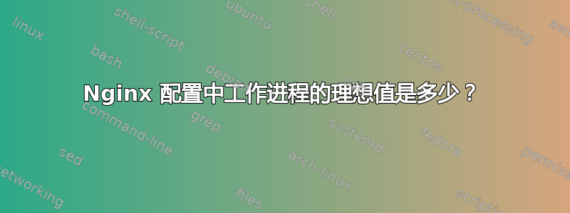 Nginx 配置中工作进程的理想值是多少？