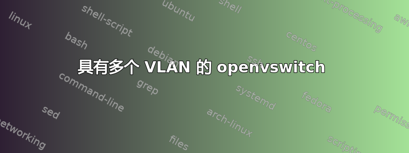 具有多个 VLAN 的 openvswitch