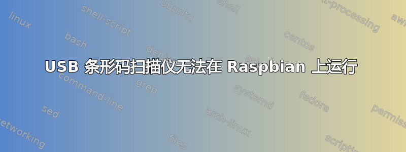 USB 条形码扫描仪无法在 Raspbian 上运行