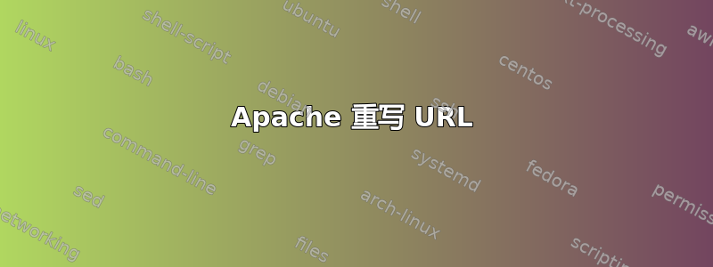 Apache 重写 URL