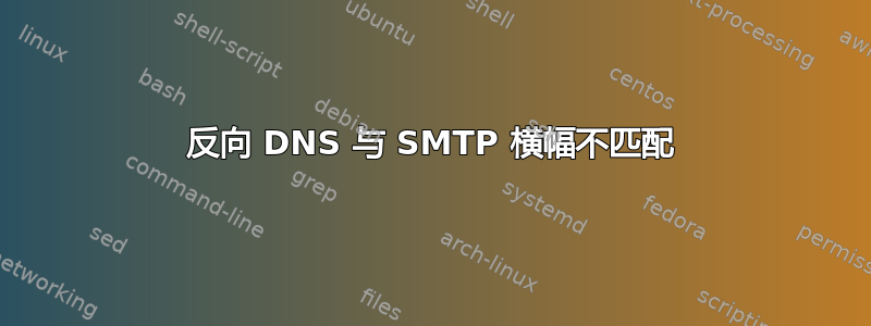 反向 DNS 与 SMTP 横幅不匹配