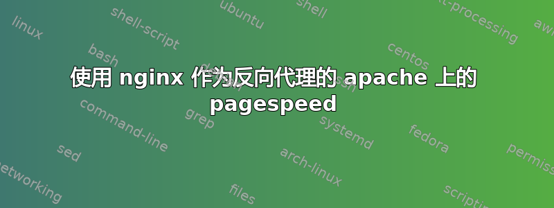 使用 nginx 作为反向代理的 apache 上的 pagespeed