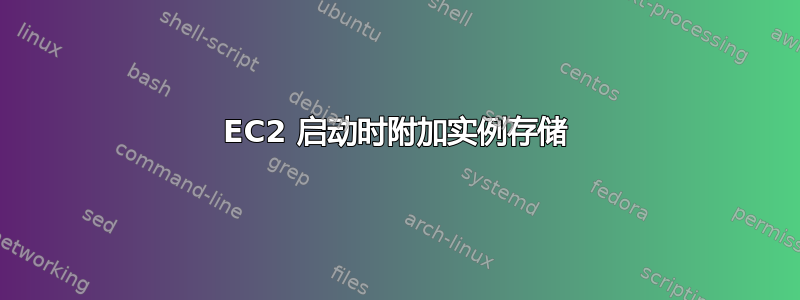 EC2 启动时附加实例存储