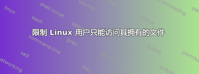 限制 Linux 用户只能访问其拥有的文件