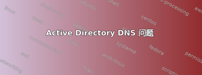 Active Directory DNS 问题