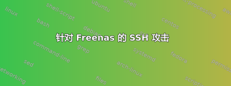 针对 Freenas 的 SSH 攻击 