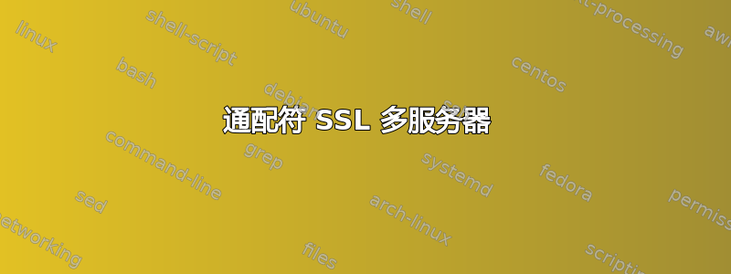 通配符 SSL 多服务器 