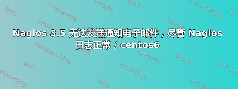 Nagios 3.5 无法发送通知电子邮件，尽管 Nagios 日志正常 / centos6