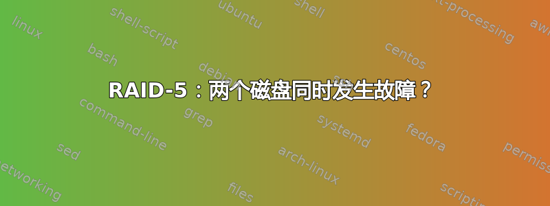 RAID-5：两个磁盘同时发生故障？