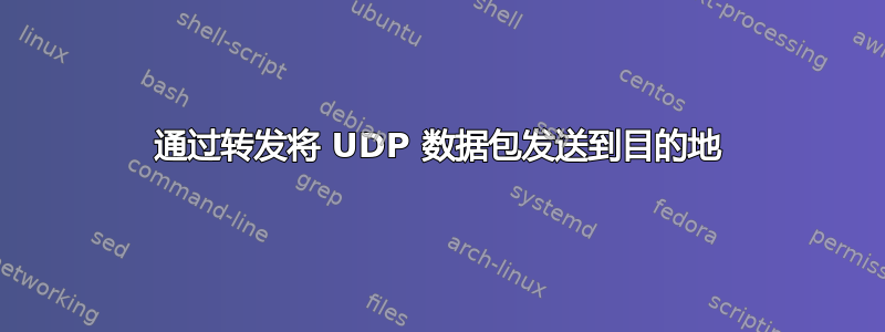 通过转发将 UDP 数据包发送到目的地