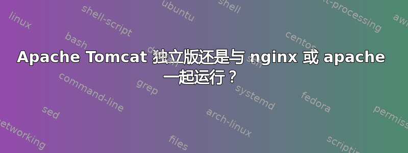 Apache Tomcat 独立版还是与 nginx 或 apache 一起运行？