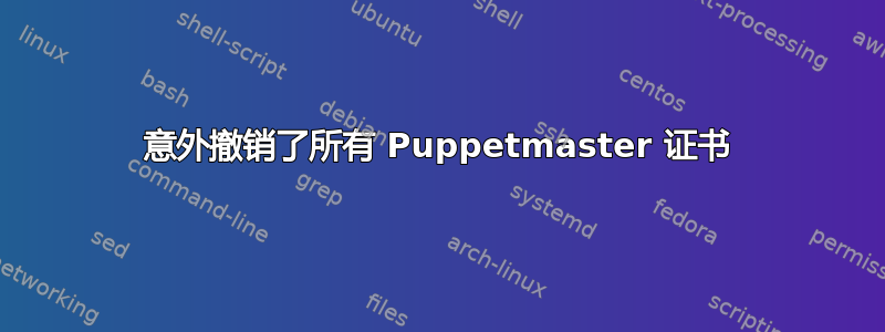 意外撤销了所有 Puppetmaster 证书