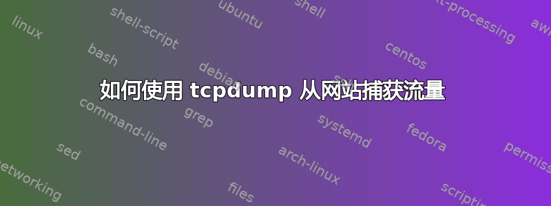 如何使用 tcpdump 从网站捕获流量