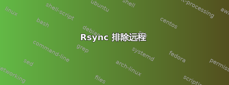 Rsync 排除远程