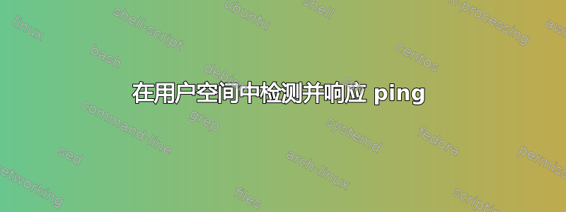 在用户空间中检测并响应 ping