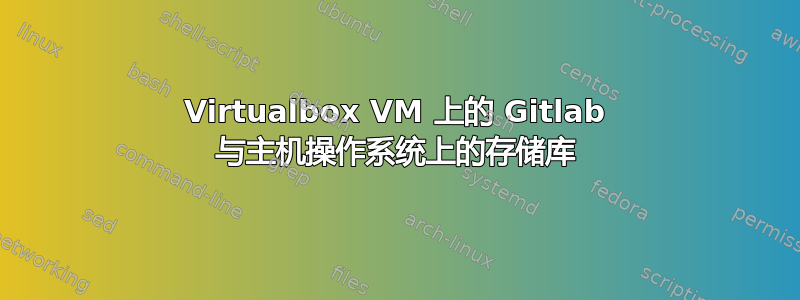 Virtualbox VM 上的 Gitlab 与主机操作系统上的存储库