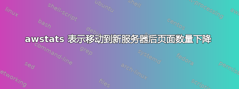 awstats 表示移动到新服务器后页面数量下降