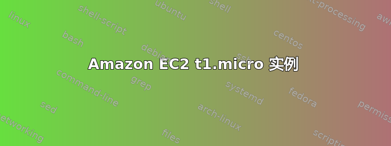 Amazon EC2 t1.micro 实例