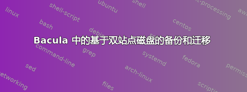 Bacula 中的基于双站点磁盘的备份和迁移