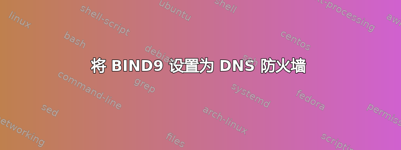 将 BIND9 设置为 DNS 防火墙