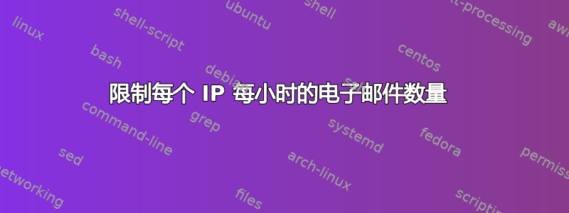 限制每个 IP 每小时的电子邮件数量 